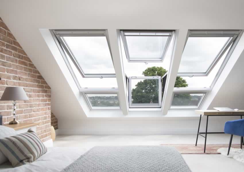 Velux window loft conversion bedroom